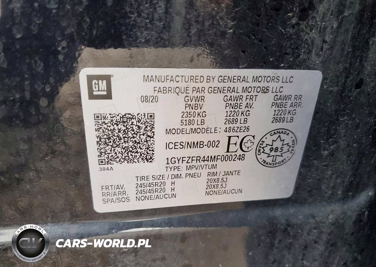 2021 Cadillac Xt4 Sport VIN:1GYFZFR44MF000248 - 14