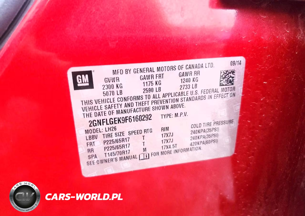 2015 Chevrolet Equinox Lt VIN:2GNFLGEK9F6160292 - 13