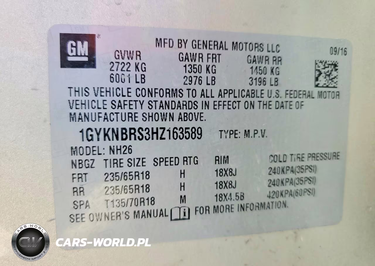 2017 Cadillac Xt5 Luxury VIN:1GYKNBRS3HZ163589 - 14
