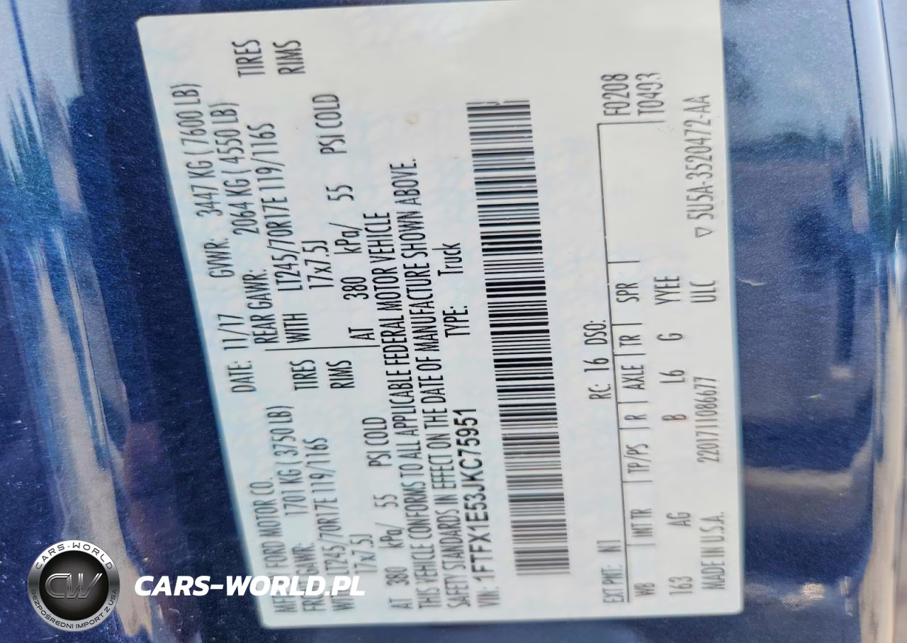 2018 Ford F150 Super Cab VIN:1FTFX1E53JKC75951 - 12