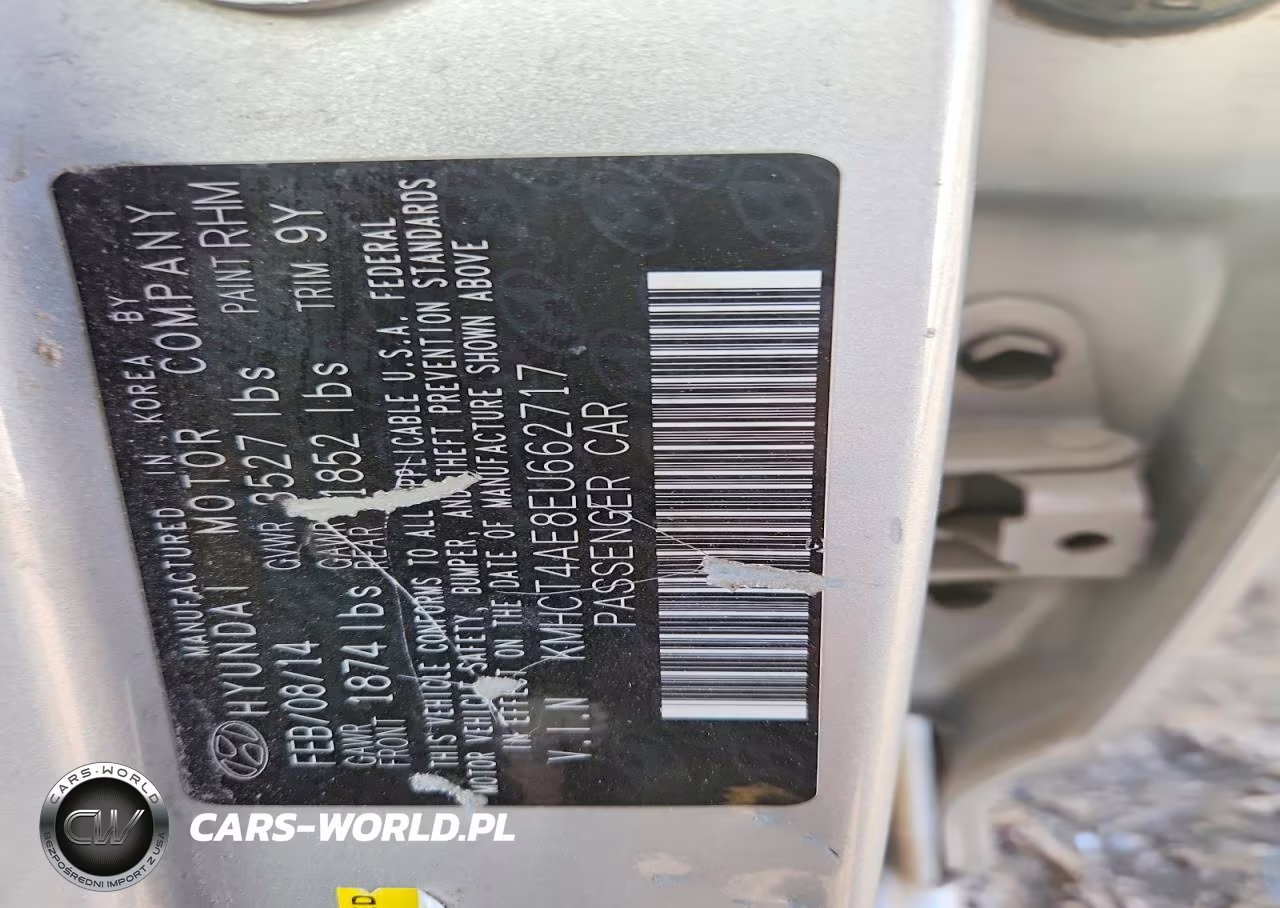 2014 Hyundai Accent Gls VIN:KMHCT4AE8EU662717 - 14