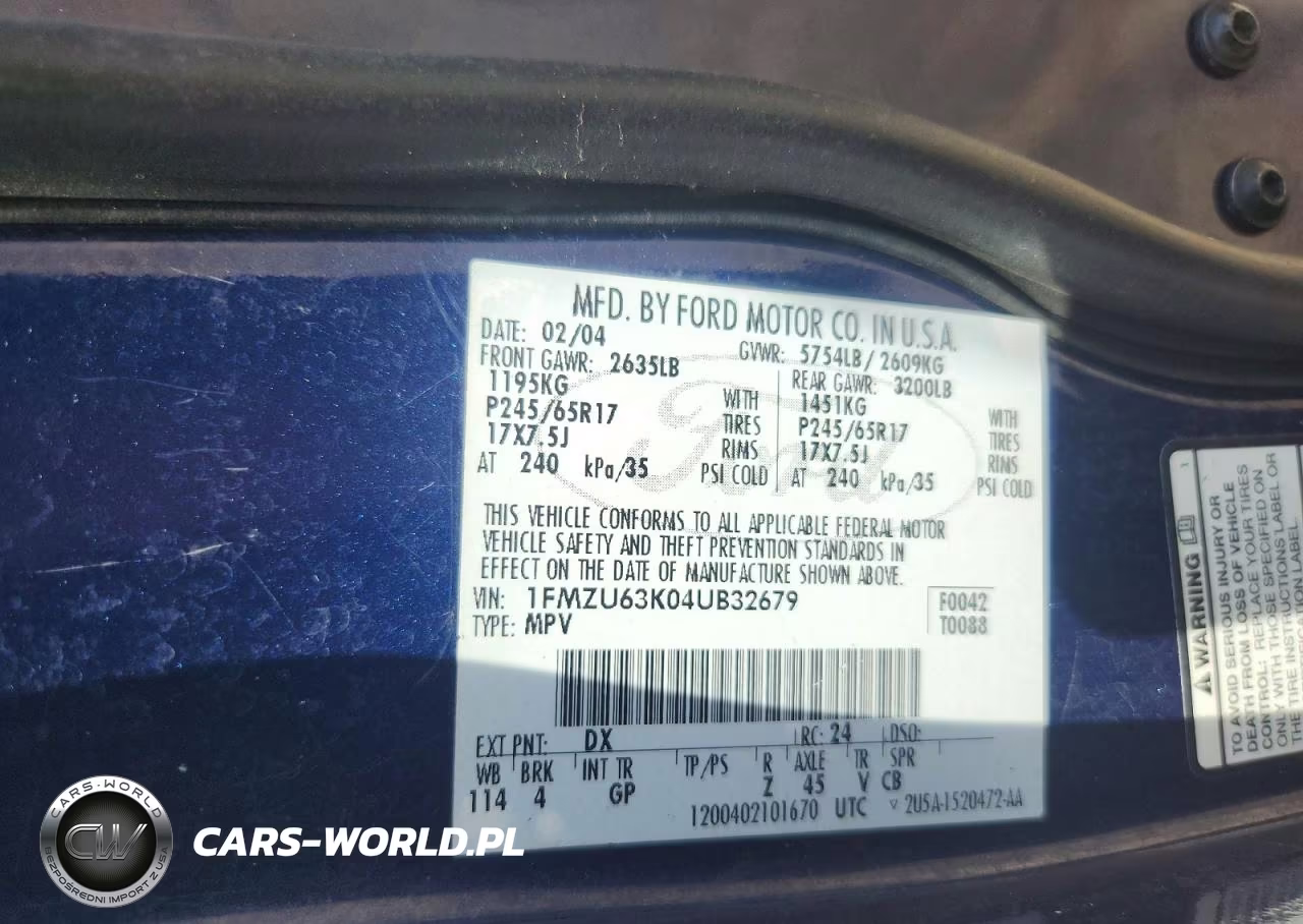 2004 Ford Explorer Xlt VIN:1FMZU63K04UB32679 - 13