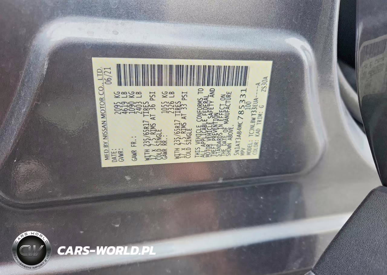 2021 Nissan Rogue S VIN:5N1AT3AB4MC785331 - 12