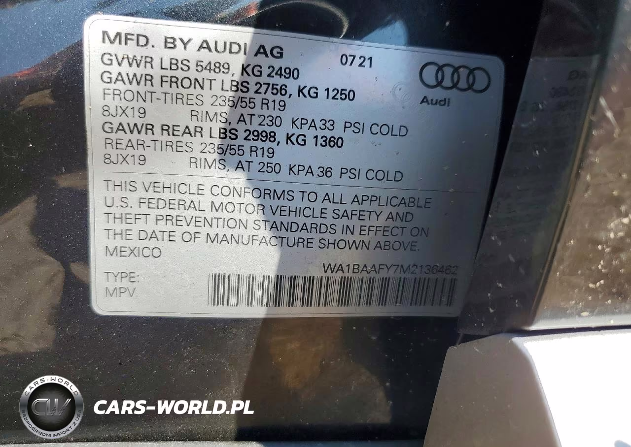 2021 Audi Q5 Premium Plus VIN:WA1BAAFY7M2136462 - 13