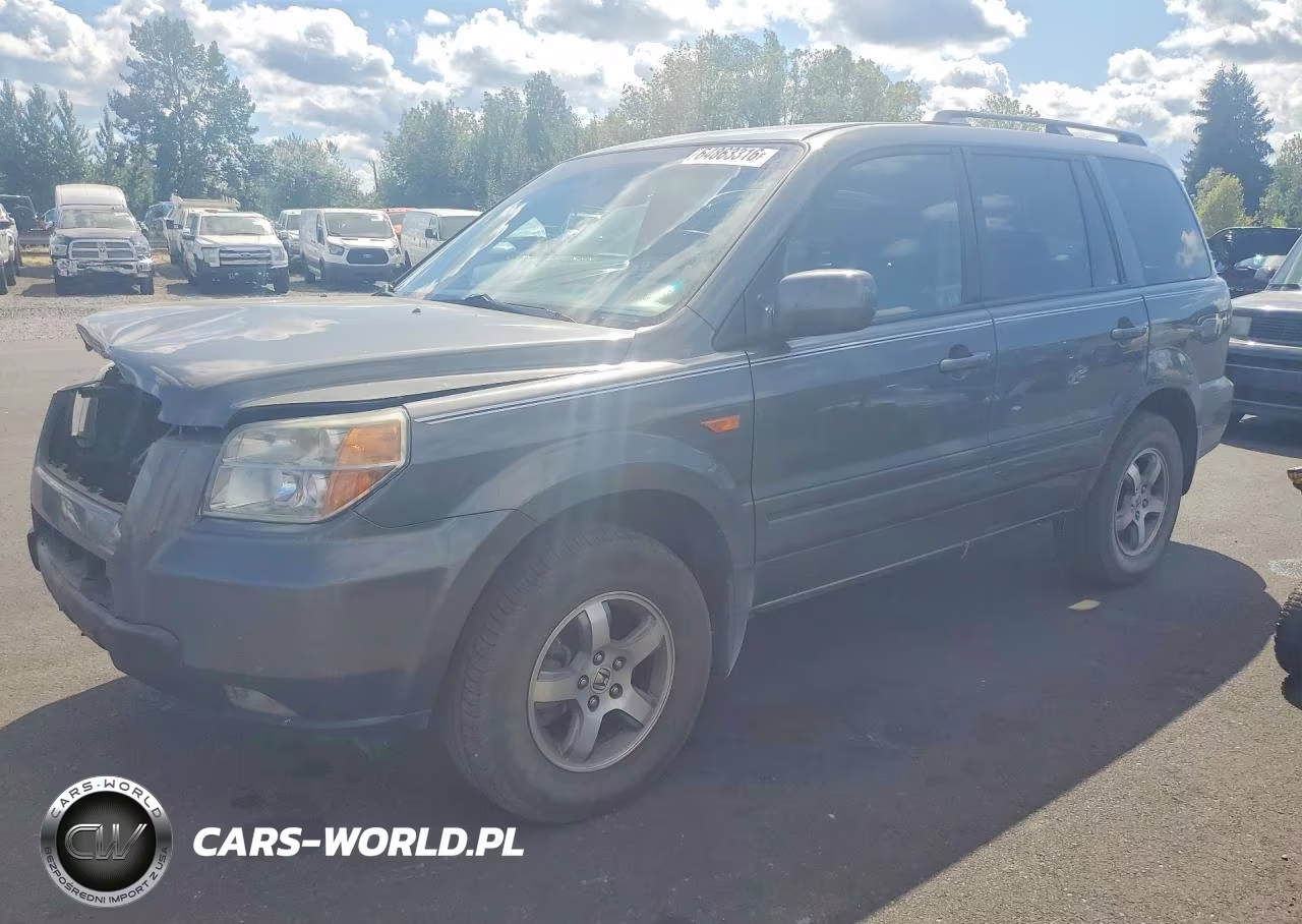 2007 Honda Pilot Exl VIN:2HKYF18697H501949 - 1