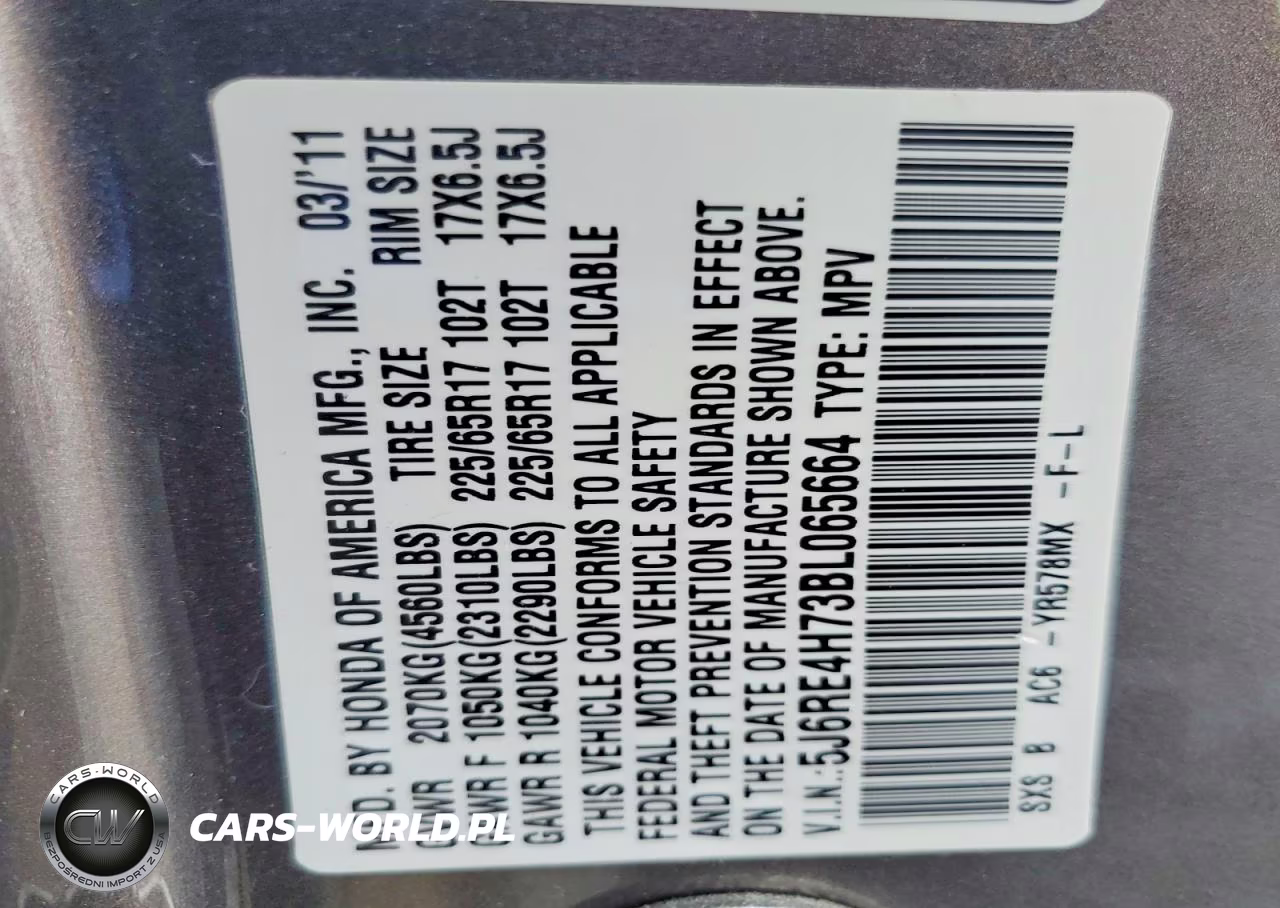 2011 Honda Cr-V VIN:5J6RE4H73BL065664 - 13