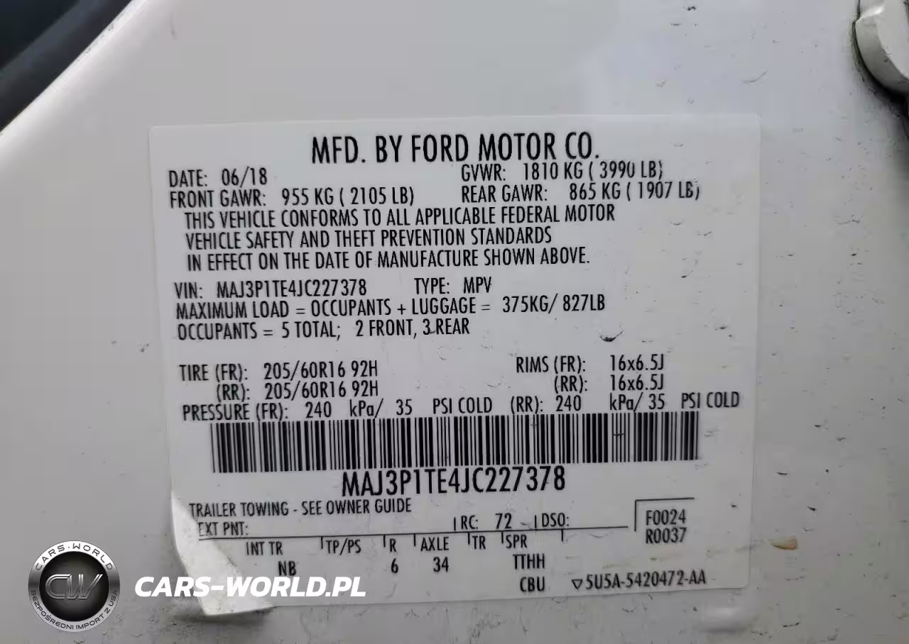 2018 Ford Ecosport Se VIN:MAJ3P1TE4JC227378 - 13