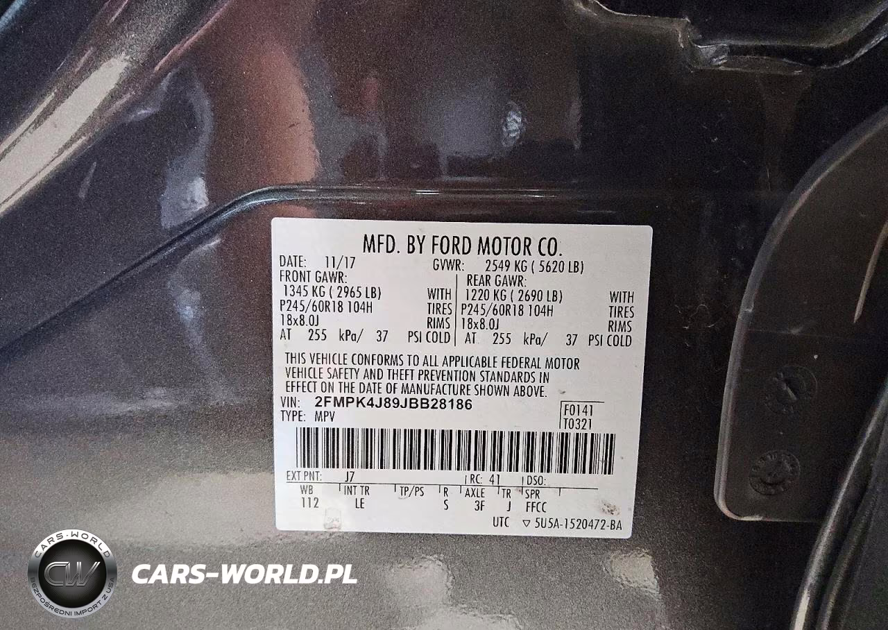 2018 Ford Edge Sel VIN:2FMPK4J89JBB28186 - 13