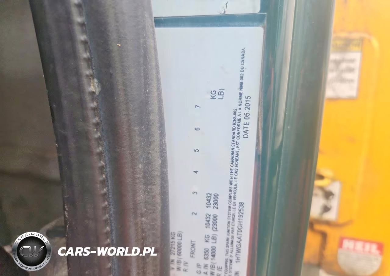 2016 International 7400 Refuse Truck VIN:1HTWGAAT0GH192538 - 12