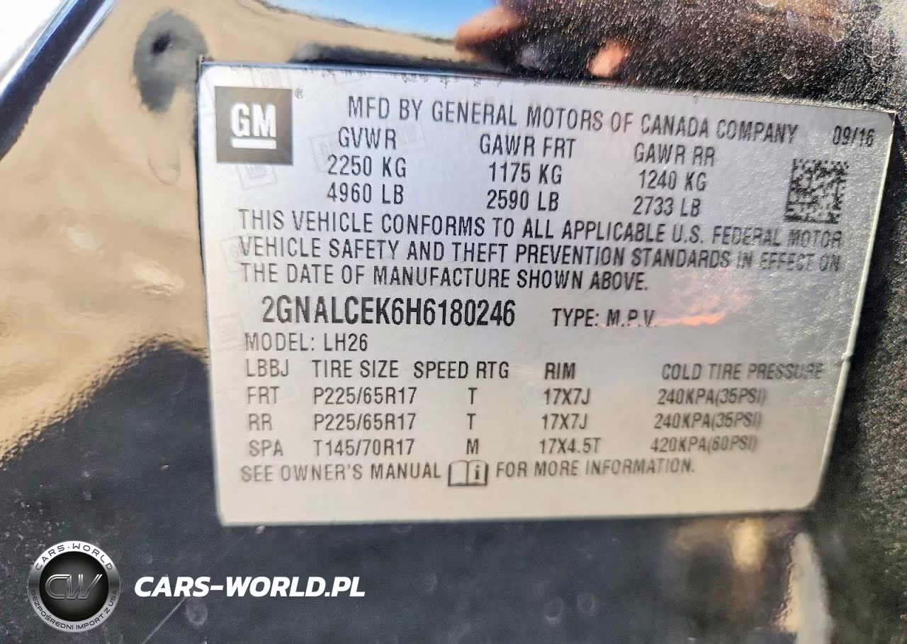 2017 Chevrolet Equinox Lt VIN:2GNALCEK6H6180246 - 12