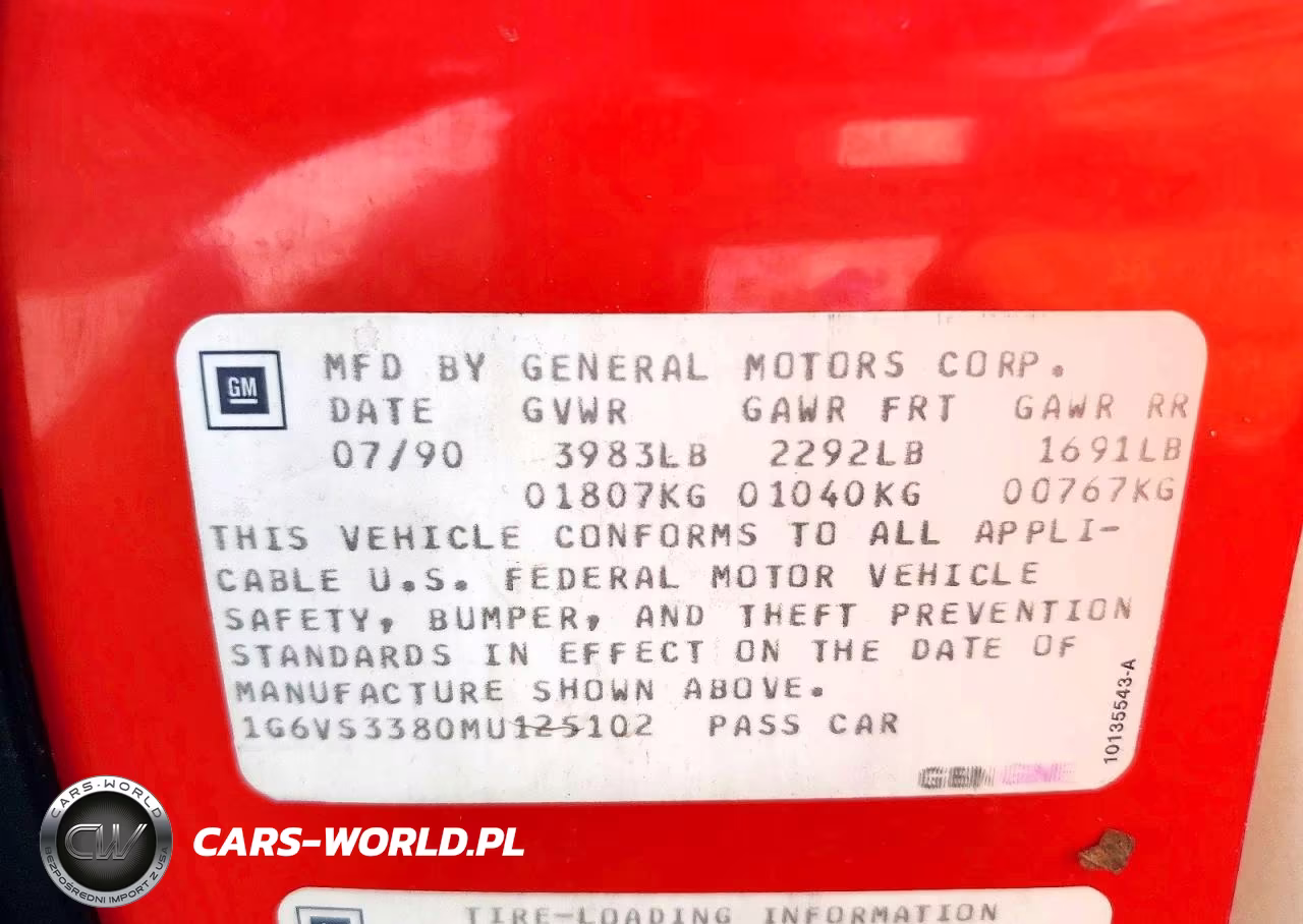 1991 Cadillac Allante VIN:1G6VS3380MU125102 - 12