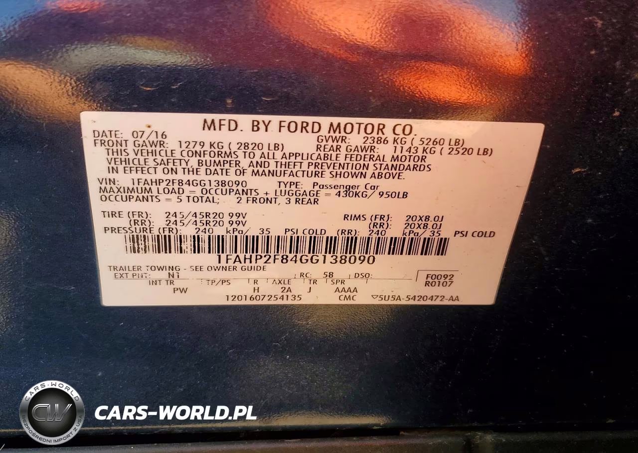 2016 Ford Taurus Limited VIN:1FAHP2F84GG138090 - 12