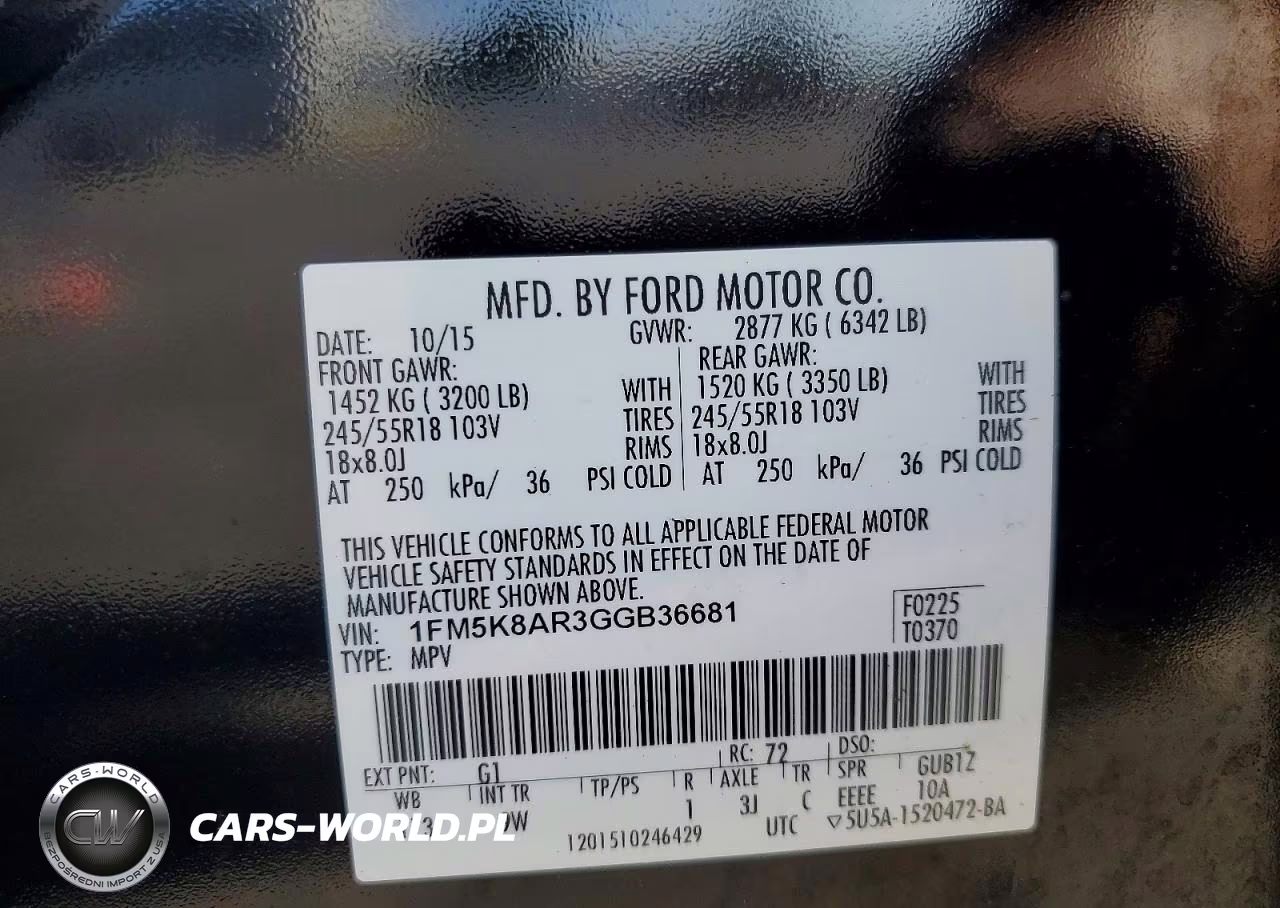 2016 Ford Explorer Police Interceptor VIN:1FM5K8AR3GGB36681 - 13
