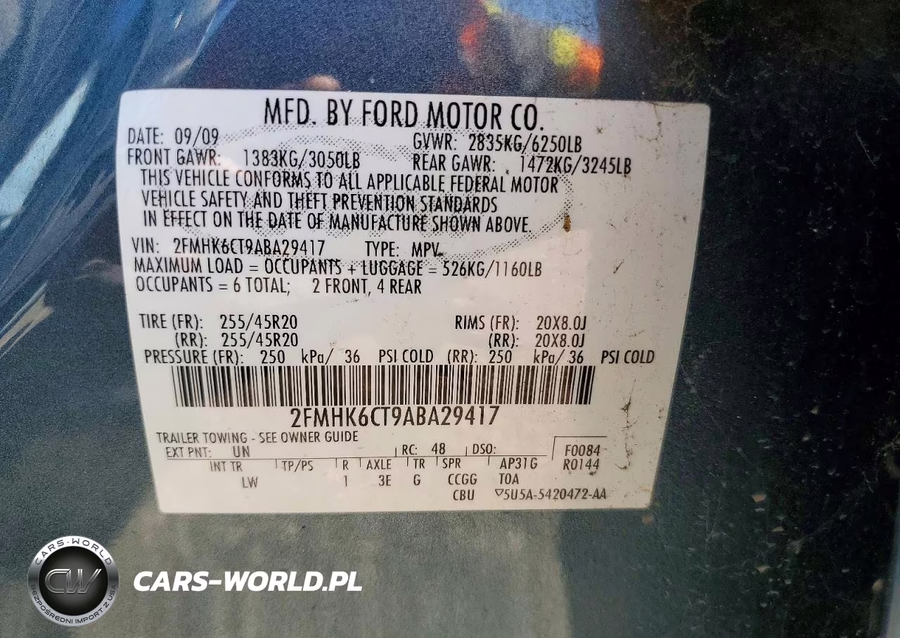 2010 Ford Flex Sel VIN:2FMHK6CT9ABA29417 - 13