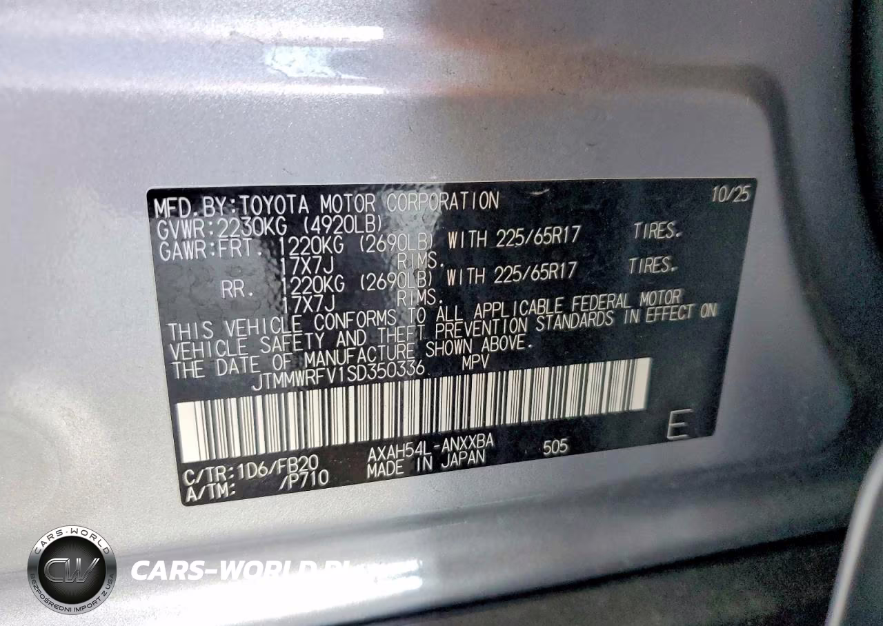 2025 Toyota Rav4 Le VIN:JTMMWRFV1SD350336 - 13