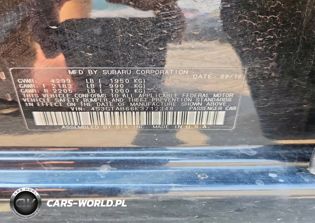 2019 Subaru Impreza VIN:4S3GTAB66K3712348 - 12