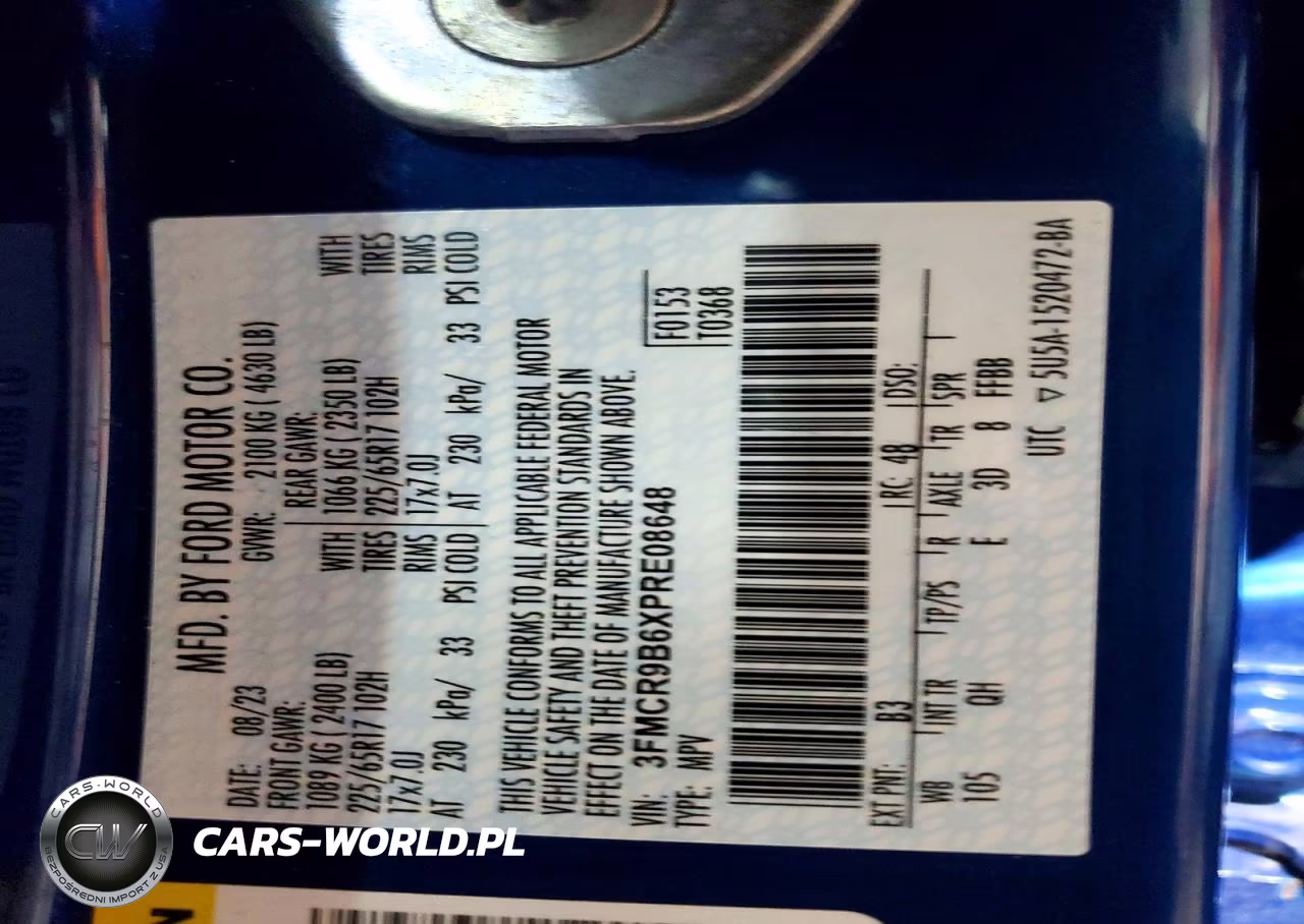 2023 Ford Bronco Sport Big Bend VIN:3FMCR9B6XPRE08648 - 13
