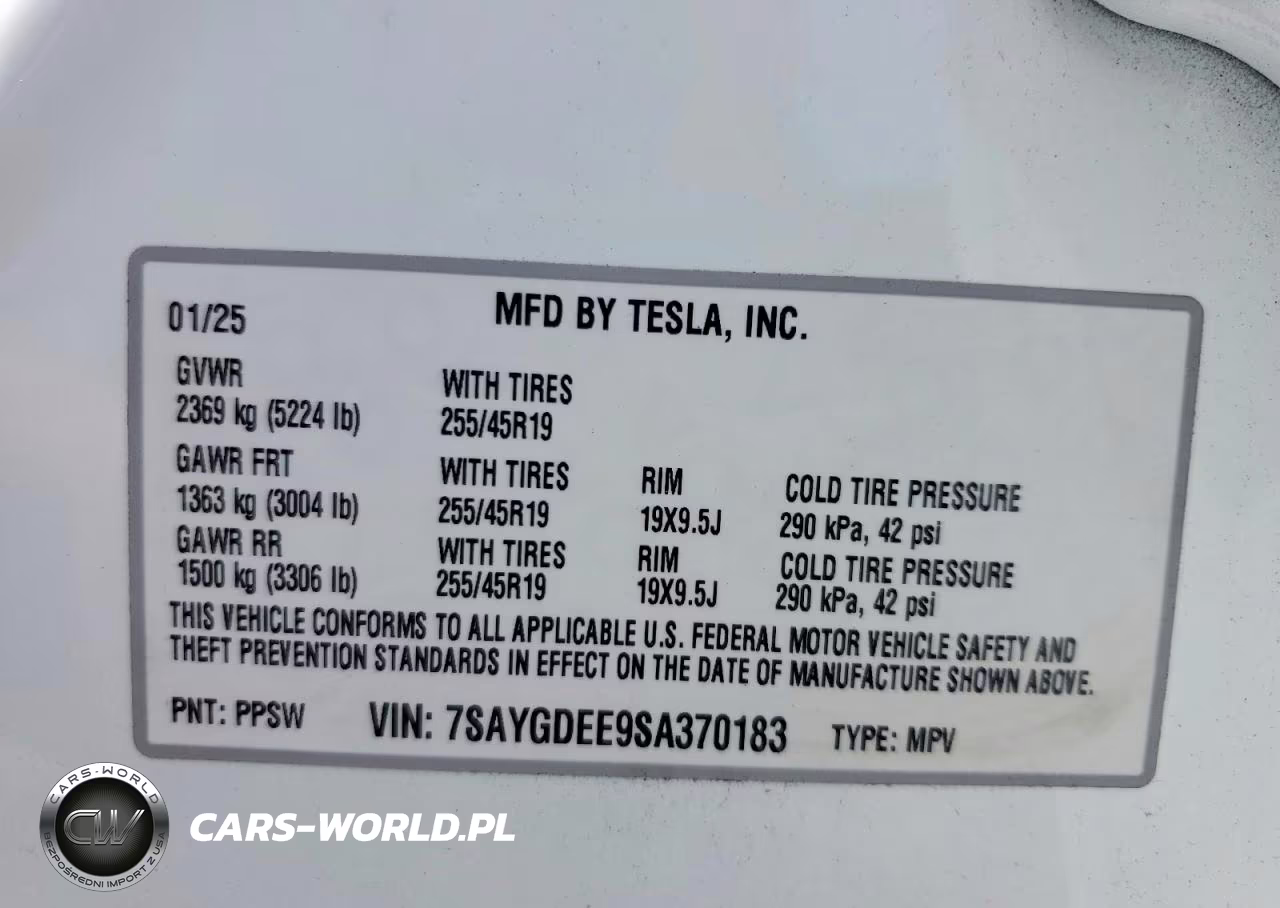 2025 Tesla Model Y VIN:7SAYGDEE9SA370183 - 13