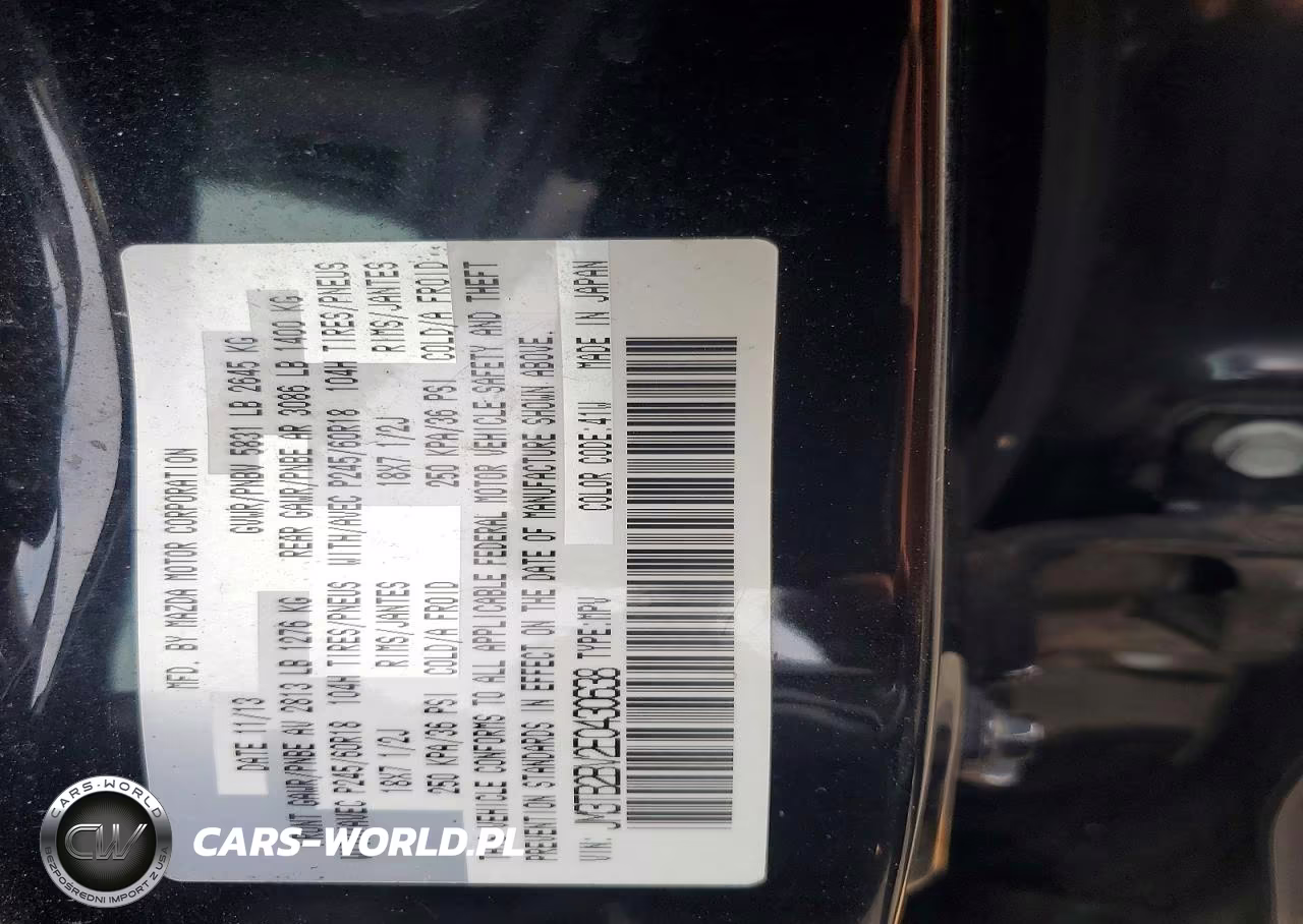 2014 Mazda Cx-9 Sport VIN:JM3TB2BV2E0430638 - 13
