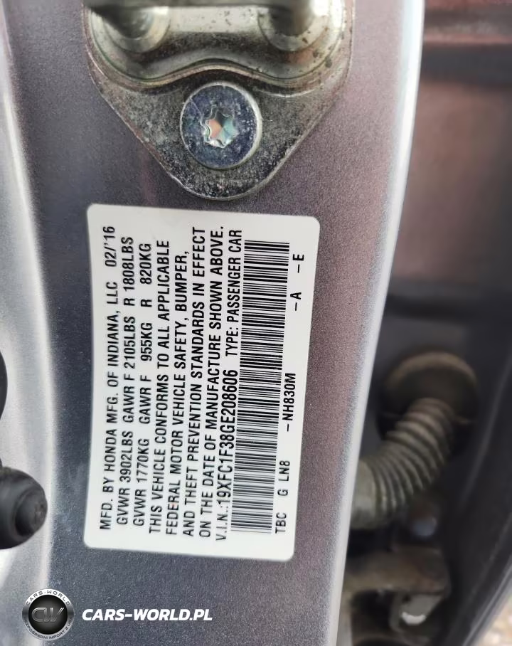 2016 Honda Civic Ex VIN:19XFC1F38GE208606 - 12