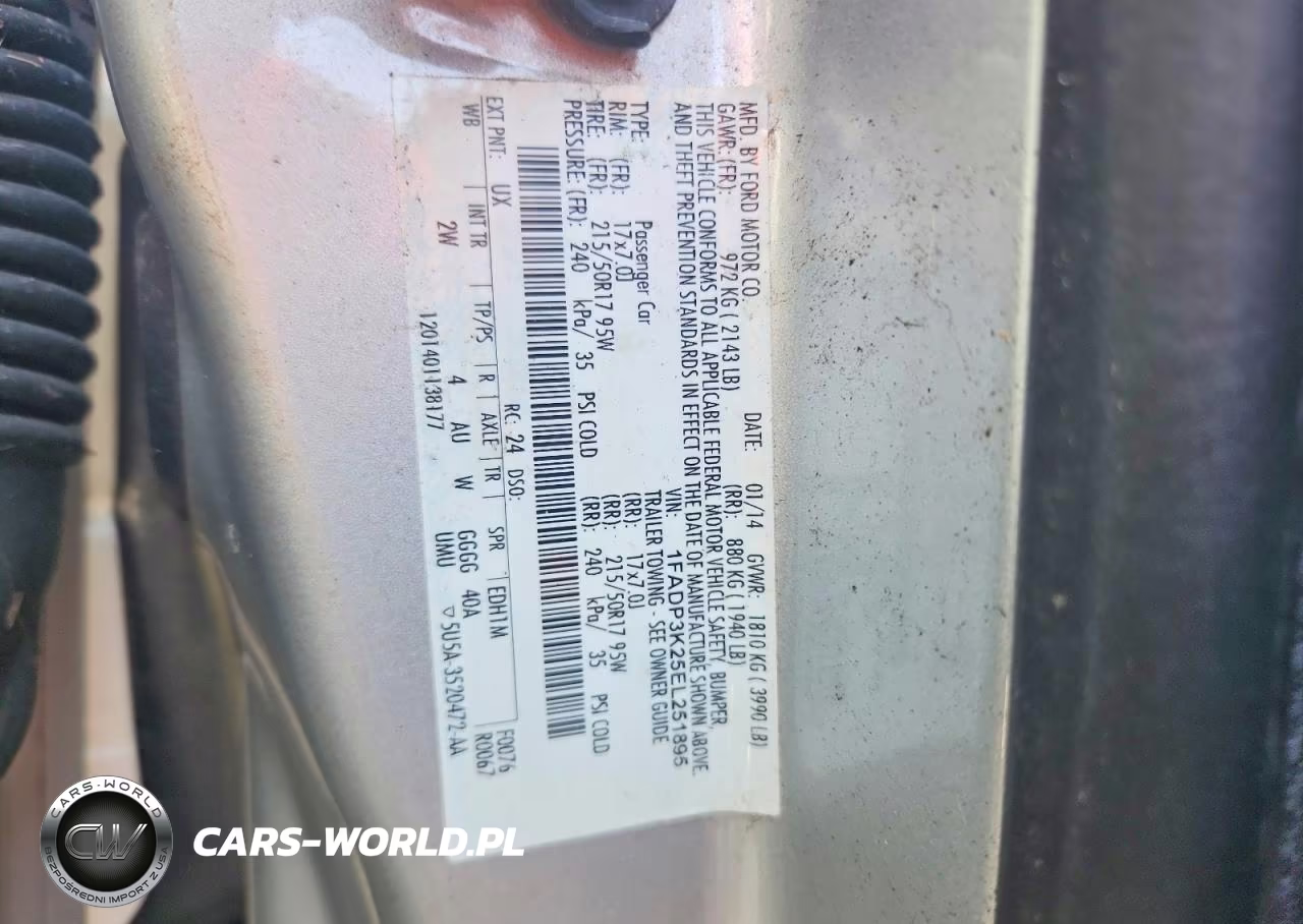 2014 Ford Focus Se VIN:1FADP3K25EL251895 - 12