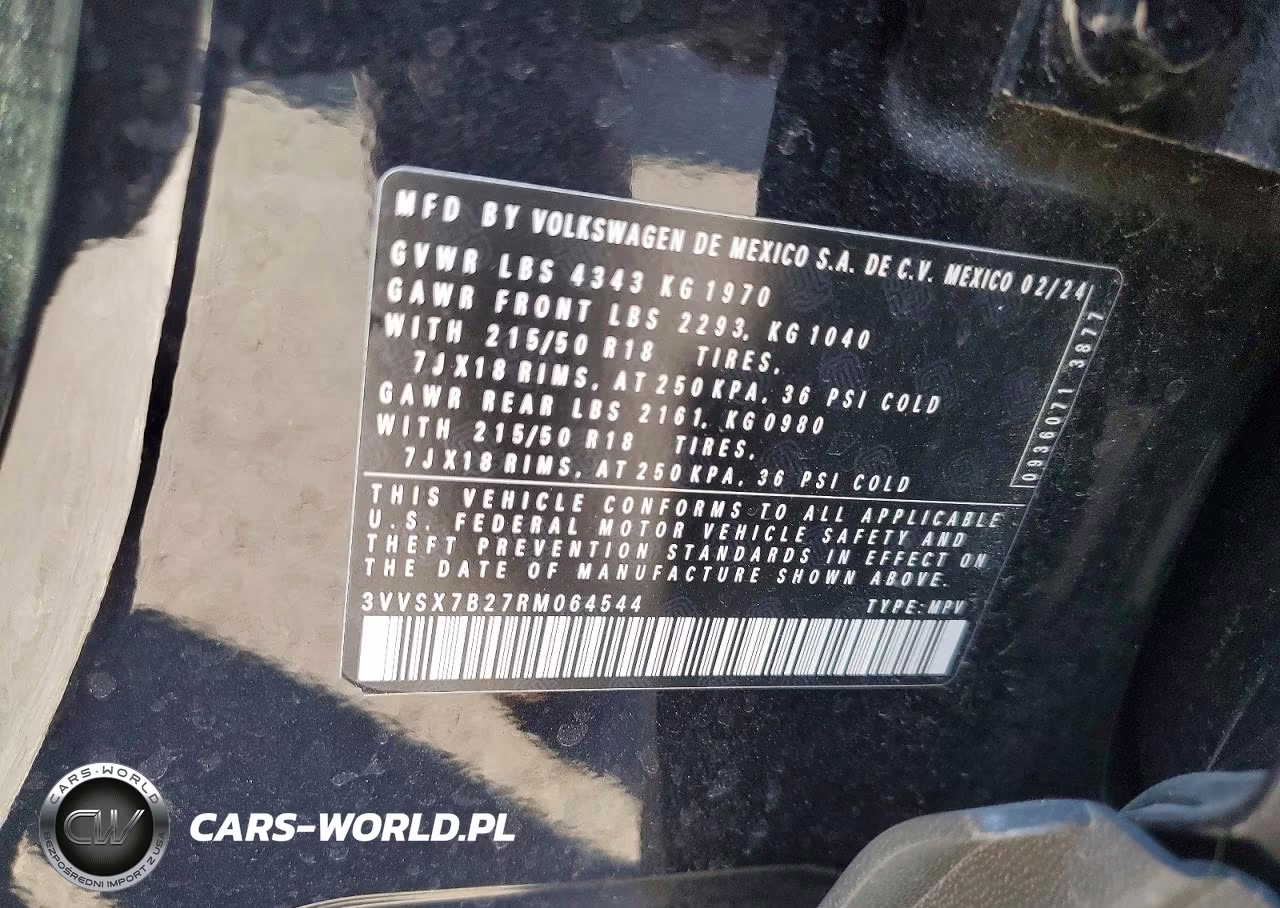 2024 Volkswagen Taos Se VIN:3VVSX7B27RM064544 - 13