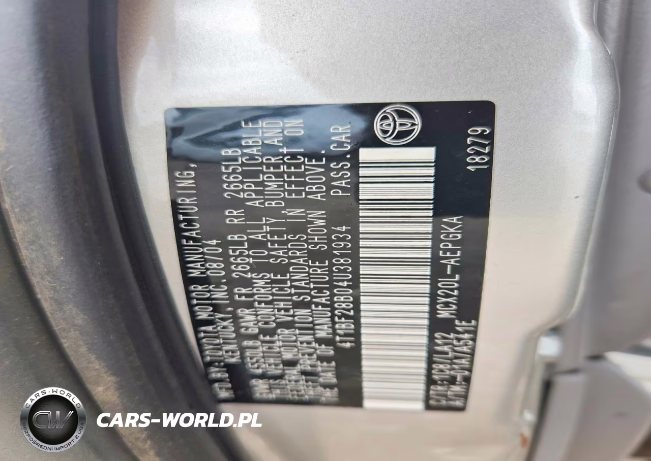 2004 Toyota Avalon Xls VIN:4T1BF28B04U381934 - 12