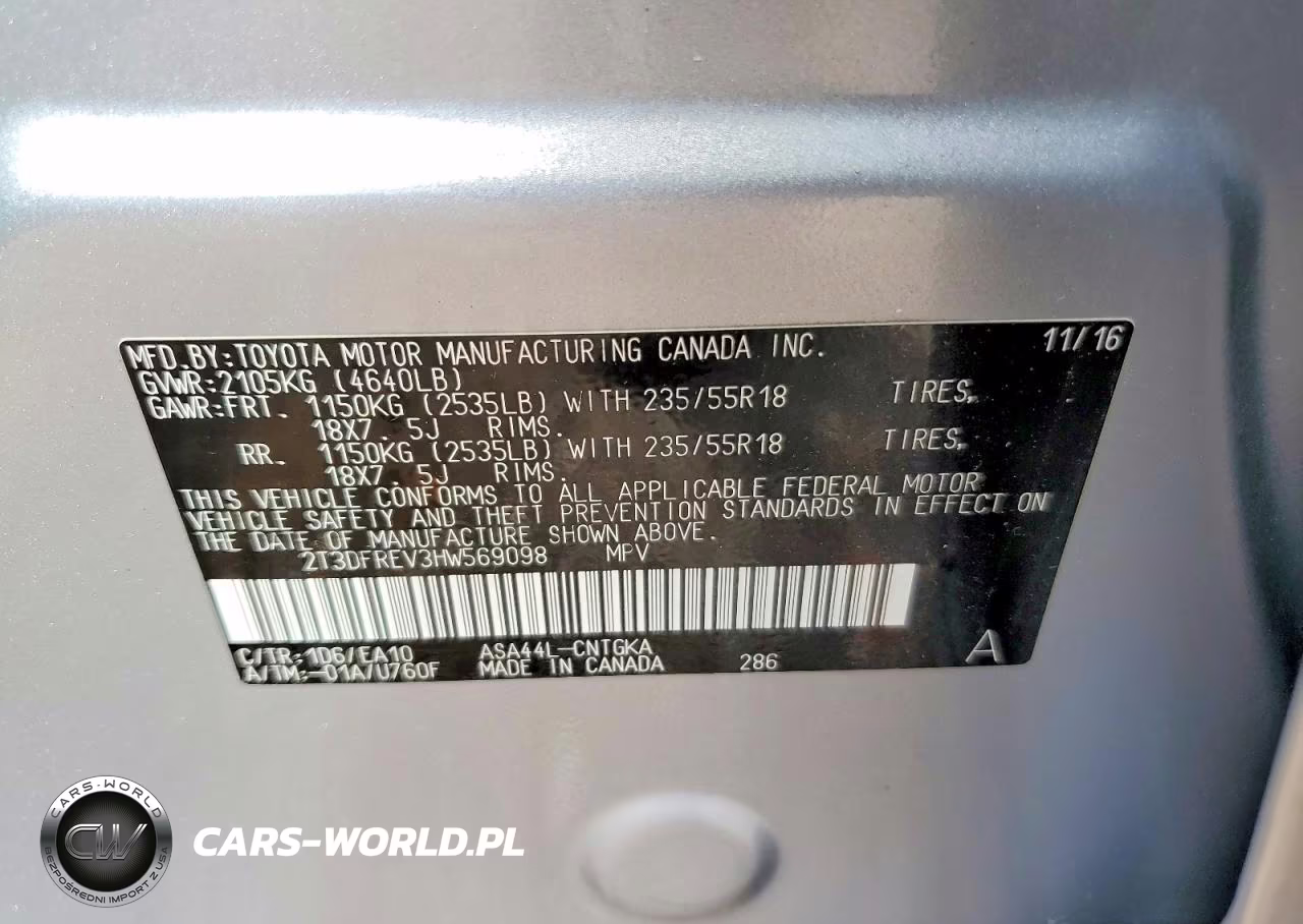 2017 Toyota Rav4 Limited VIN:2T3DFREV3HW569098 - 13