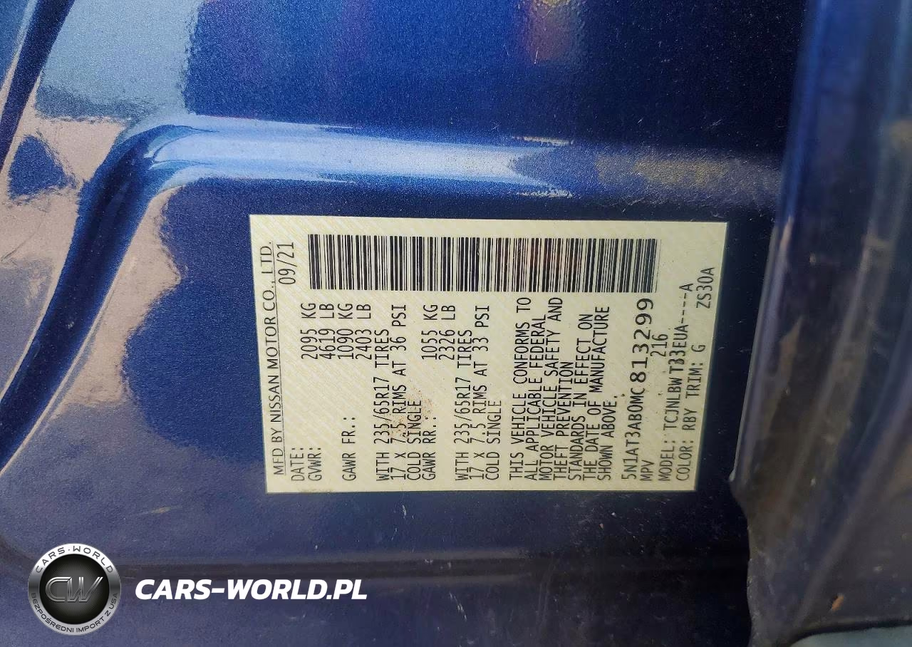 2021 Nissan Rogue S VIN:5N1AT3AB0MC813299 - 13