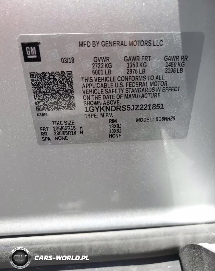 2018 Cadillac Xt5 Luxury VIN:1GYKNDRS5JZ221851 - 12
