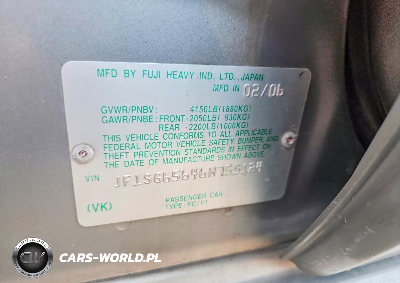 2006 Subaru Forester 2.5X Premium VIN:JF1SG65646H755124 - 12