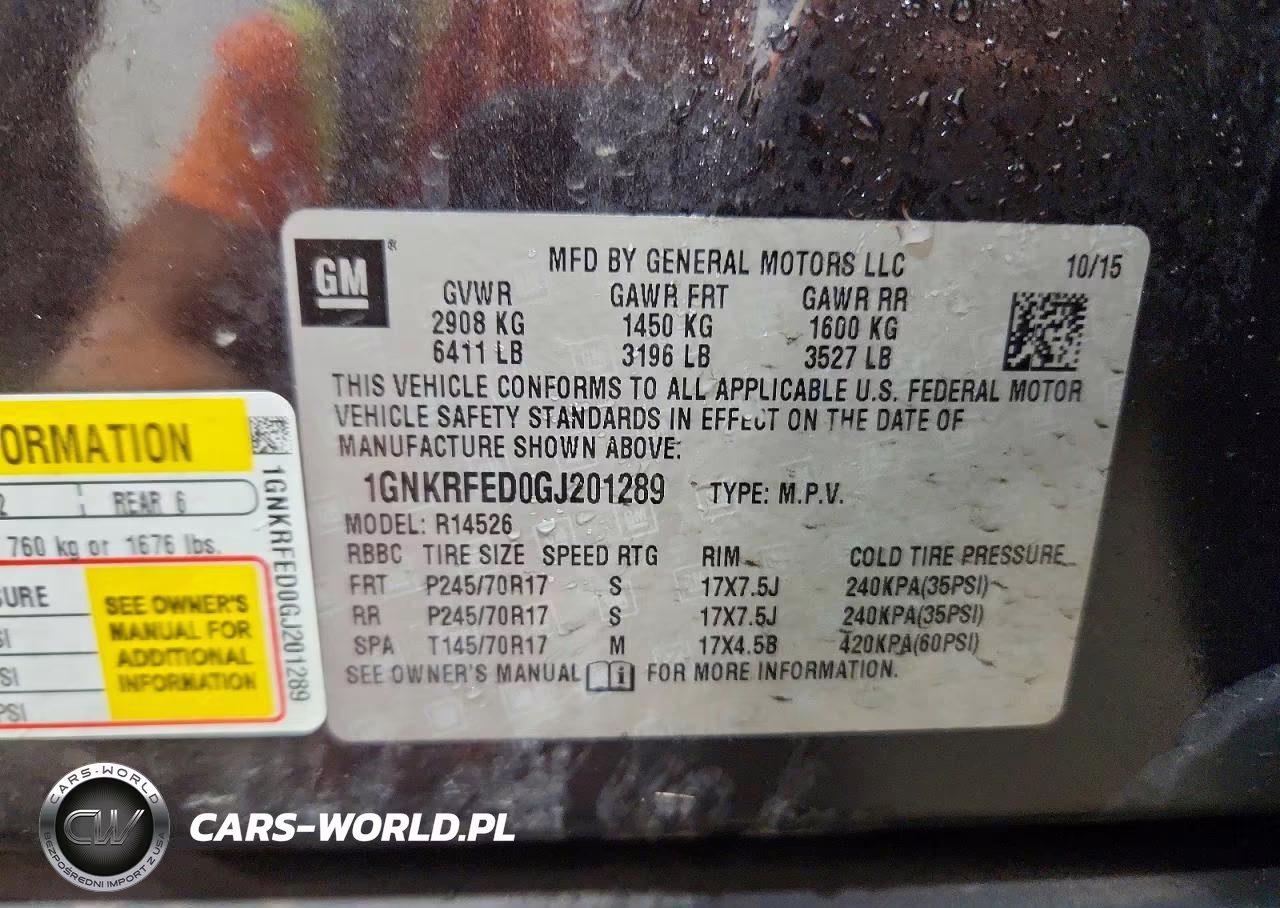 2016 Chevrolet Traverse Ls VIN:1GNKRFED0GJ201289 - 13