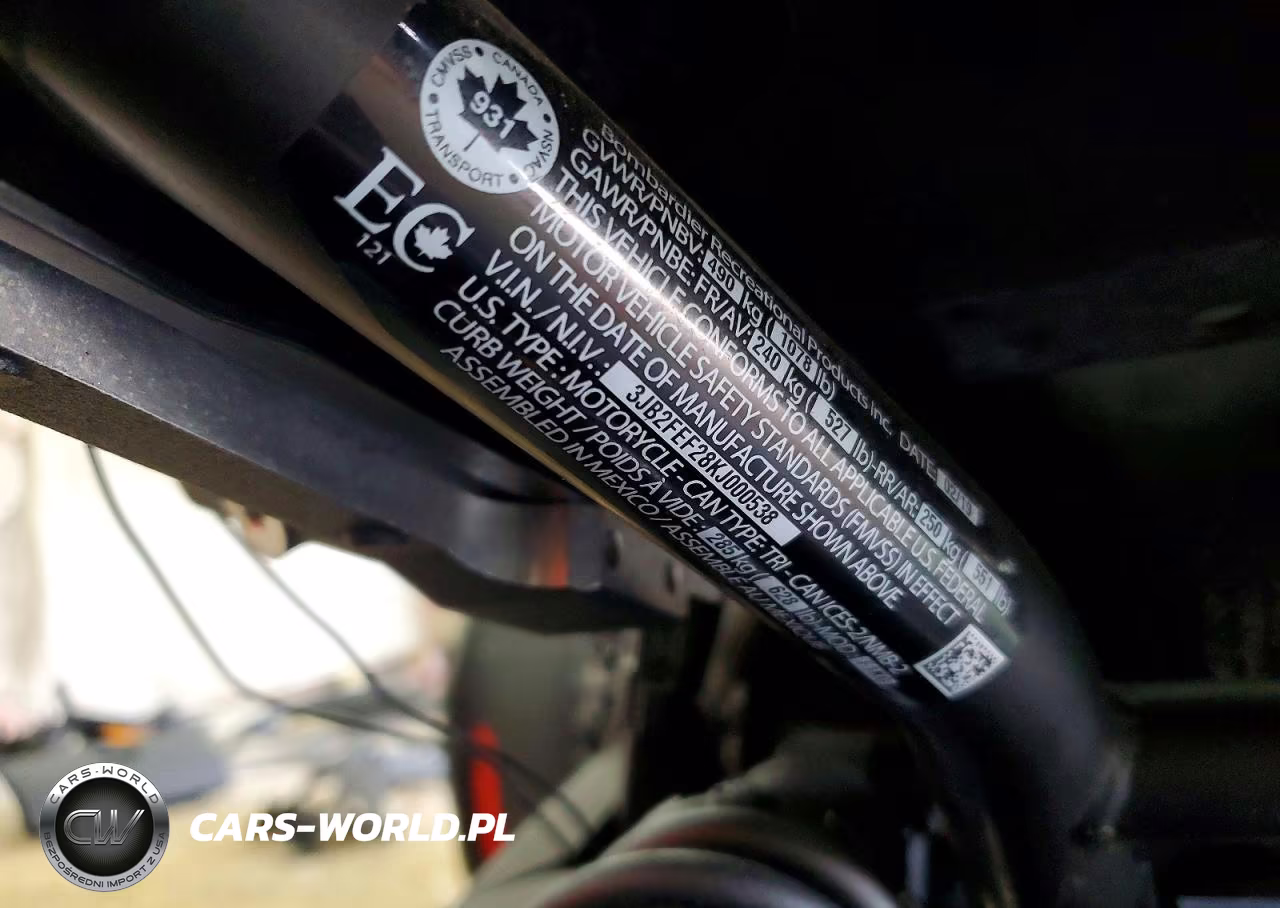 2019 Can-Am Ryker VIN:3JB2FEF28KJ000538 - 8