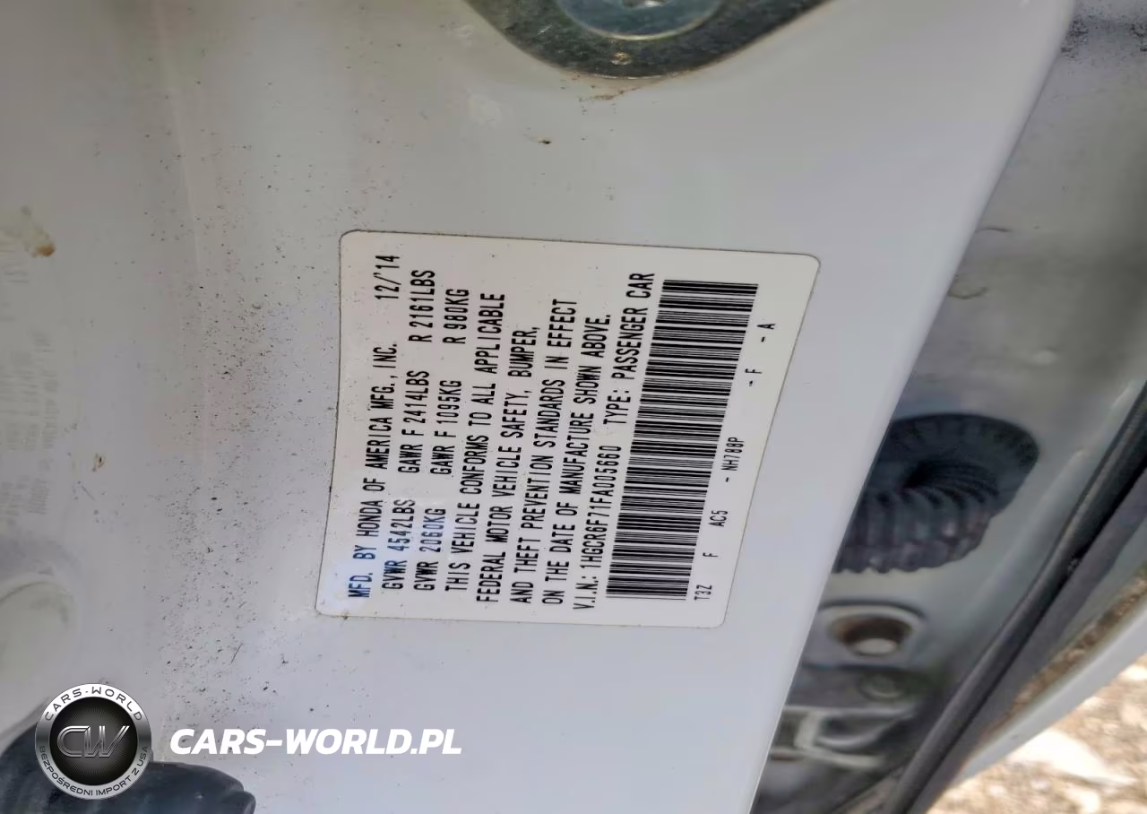 2015 Honda Accord Touring Hybrid VIN:1HGCR6F71FA005660 - 12