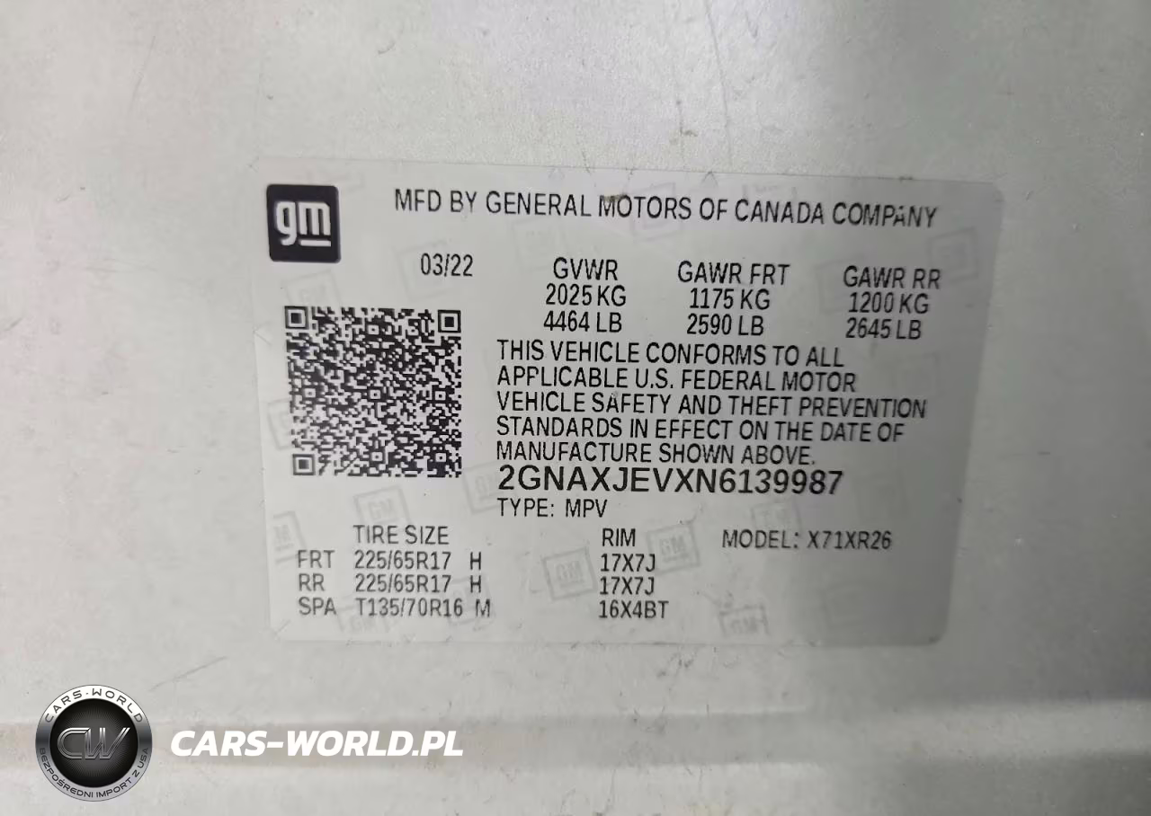 2022 Chevrolet Equinox Lt VIN:2GNAXJEVXN6139987 - 13