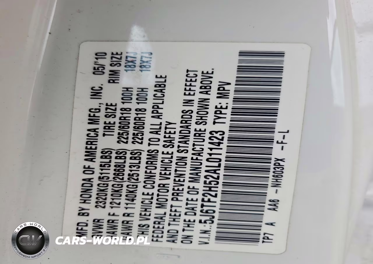 2010 Honda Accord Crosstour Exl VIN:5J6TF2H52AL011423 - 13