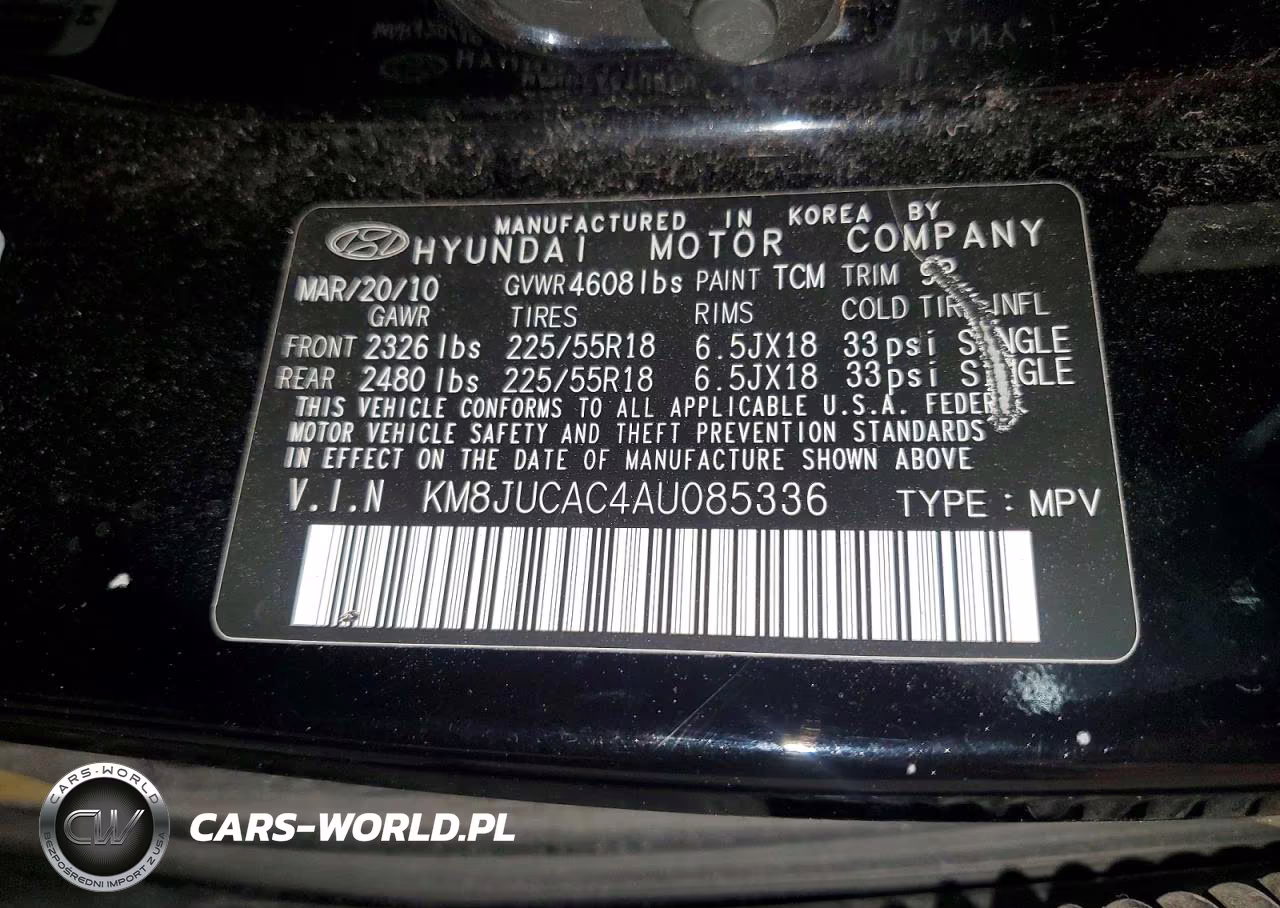 2010 Hyundai Tucson Limited VIN:KM8JUCAC4AU085336 - 13