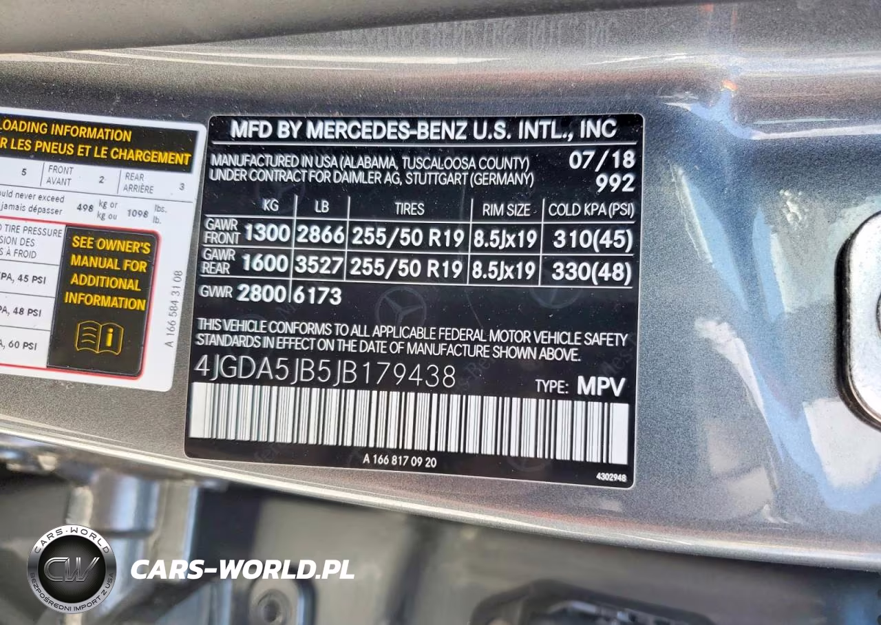 2018 Mercedes-Benz Gle 350 VIN:4JGDA5JB5JB179438 - 14