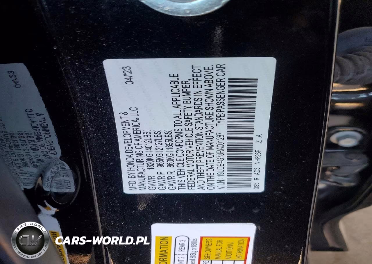 2024 Acura Integra A-Spec Tech VIN:19UDE4G78RA001287 - 12
