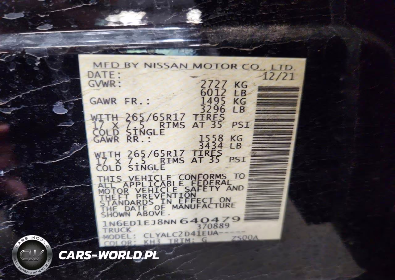 2022 Nissan Frontier Sv VIN:1N6ED1EJ8NN640479 - 12