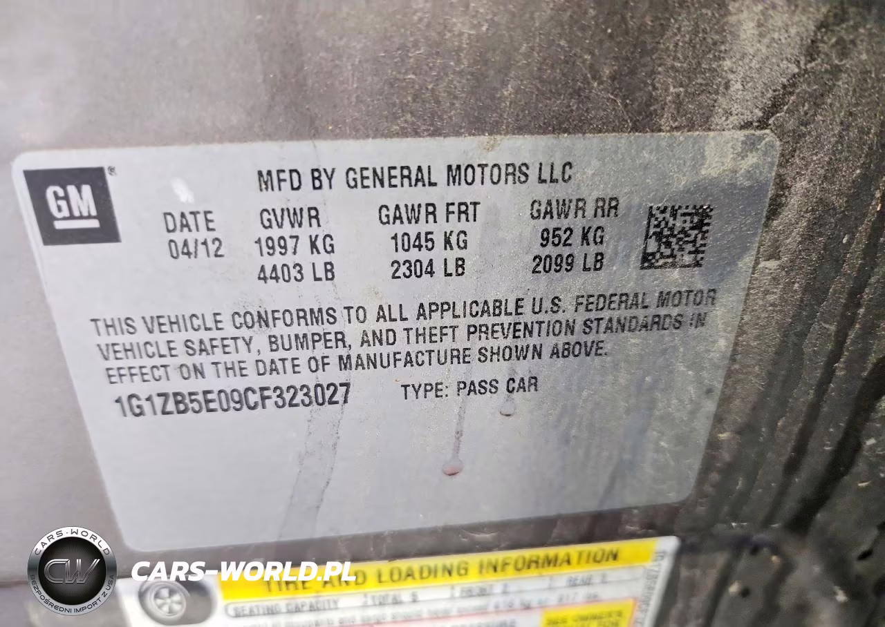 2012 Chevrolet Malibu Ls VIN:1G1ZB5E09CF323027 - 12
