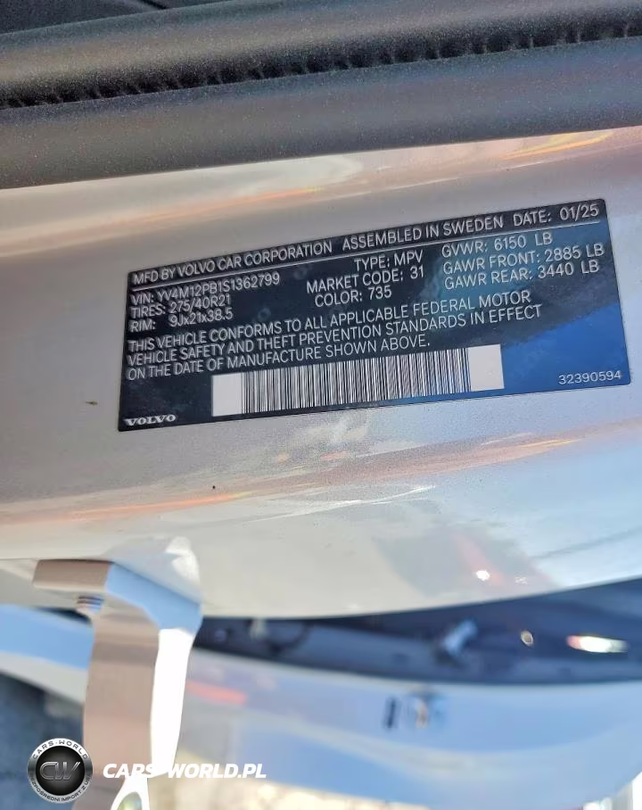 2025 Volvo Xc90 Plus VIN:YV4M12PB1S1362799 - 13
