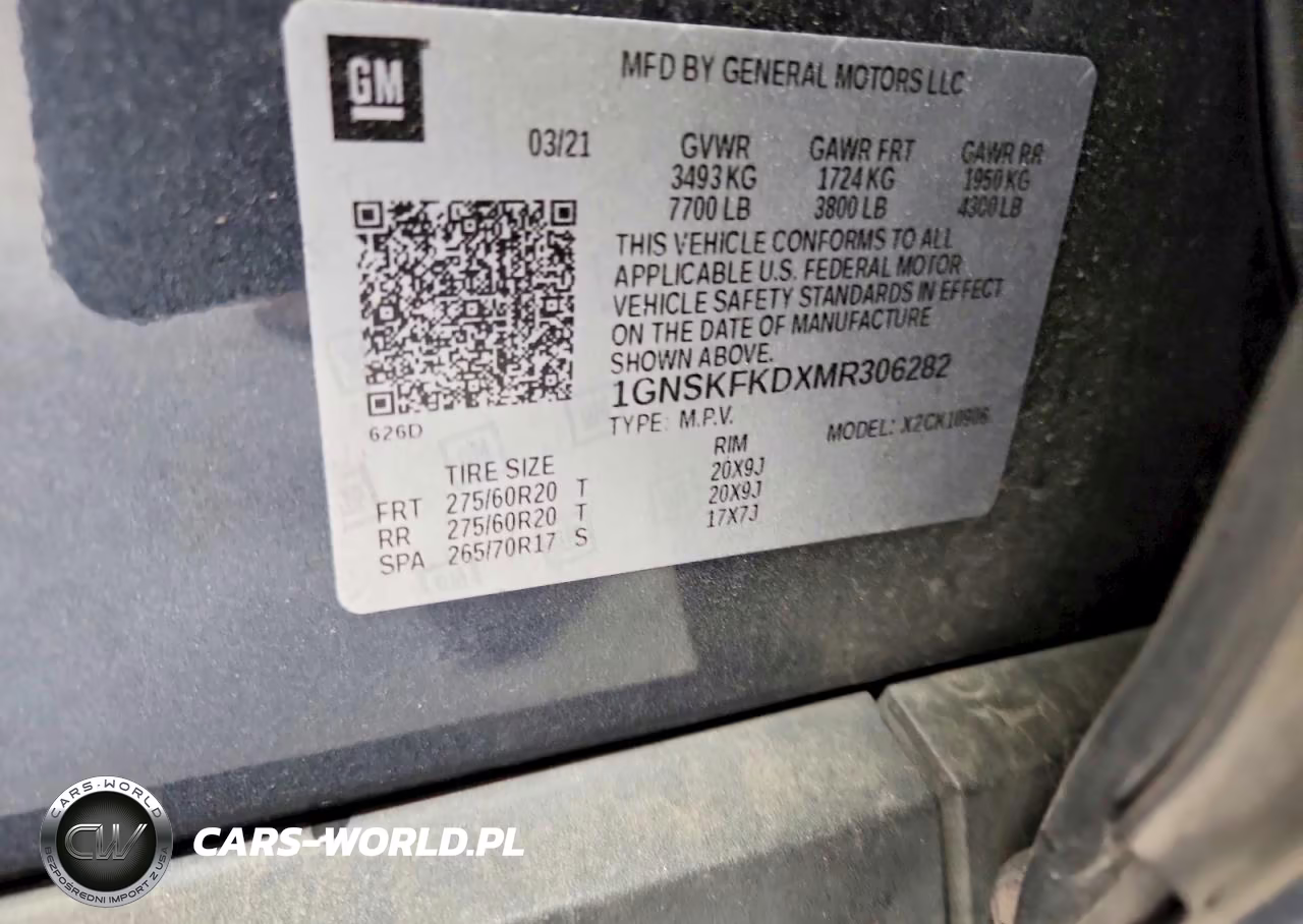 2021 Chevrolet Suburban K1500 Premier VIN:1GNSKFKDXMR306282 - 13
