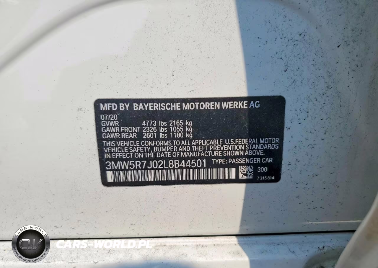 2020 BMW 330Xi VIN:3MW5R7J02L8B44501 - 12