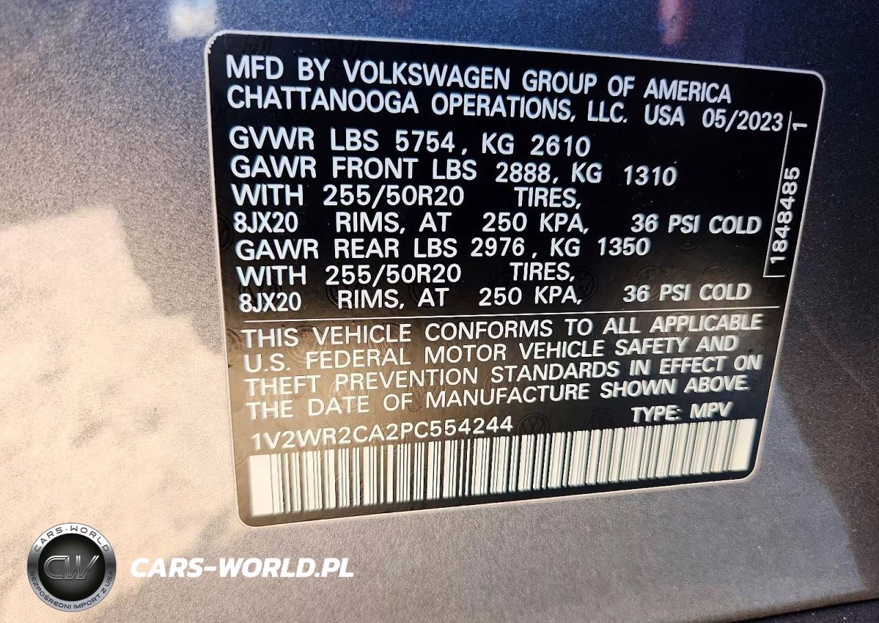 2023 Volkswagen Atlas Se VIN:1V2WR2CA2PC554244 - 14