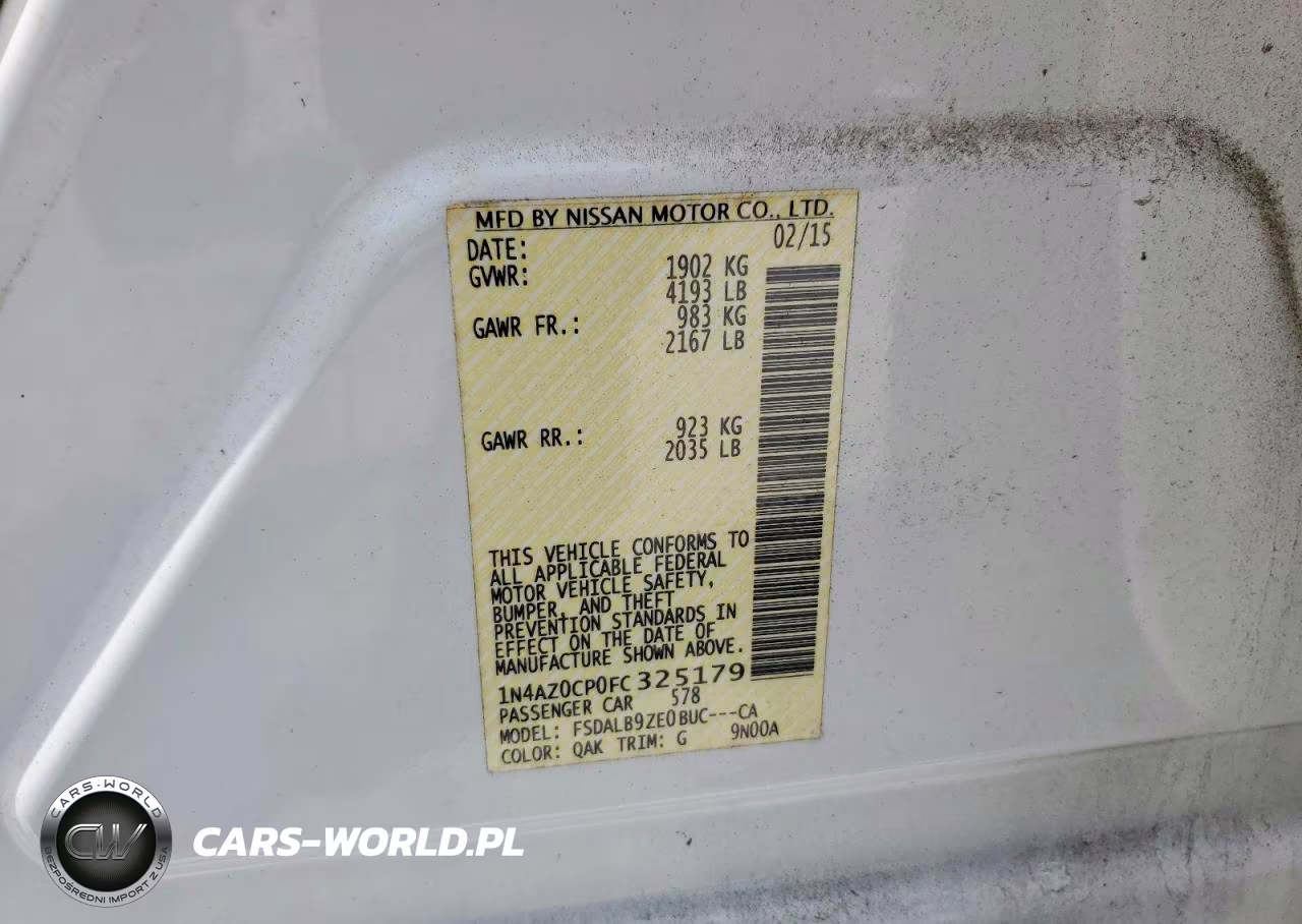 2015 Nissan Leaf S VIN:1N4AZ0CP0FC325179 - 12