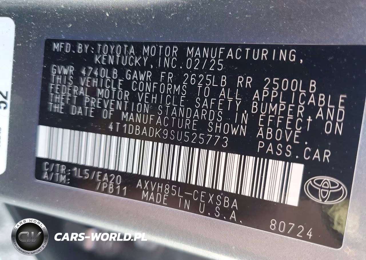 2025 Toyota Camry Se VIN:4T1DBADK9SU525773 - 13