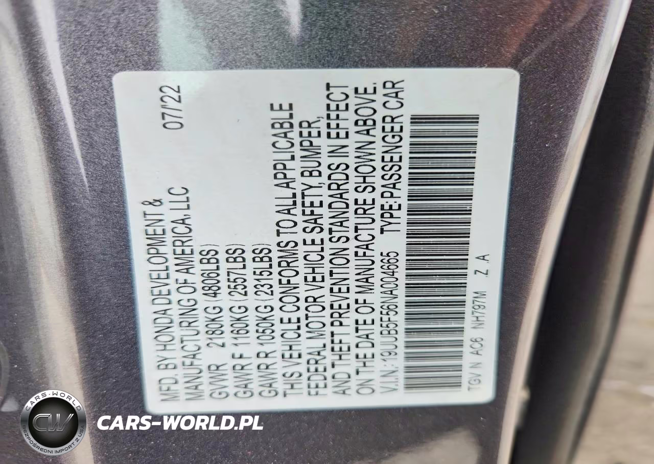 2022 Acura Tlx Tech A VIN:19UUB5F56NA004665 - 12