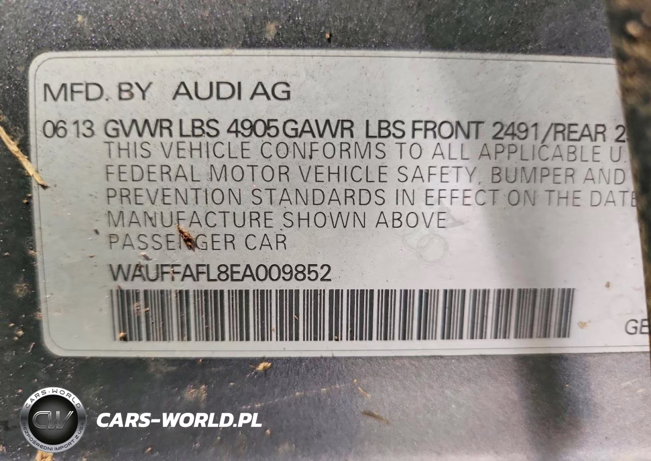 2014 Audi A4 Premium Plus VIN:WAUFFAFL8EA009852 - 12