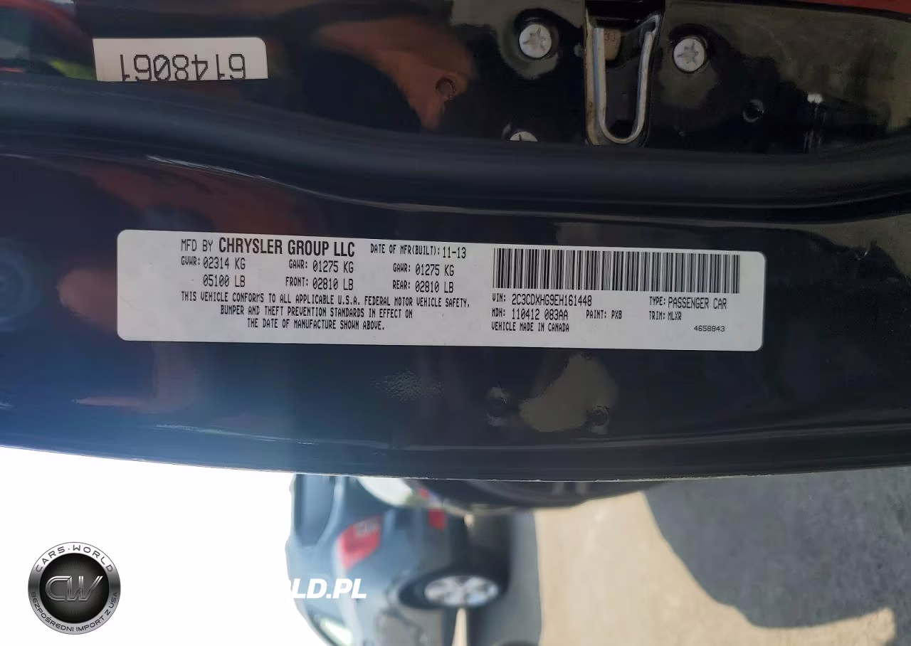 2014 Dodge Charger Sxt VIN:2C3CDXHG9EH161448 - 12